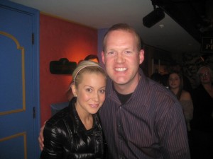 Kellie Pickler is thinking, "Why is this man standing so CLOSE to me?"